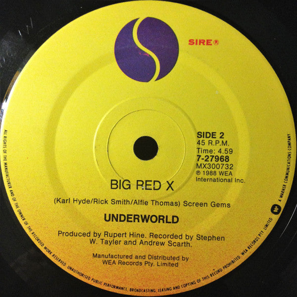 Underworld : Underneath The Radar (7", Single)