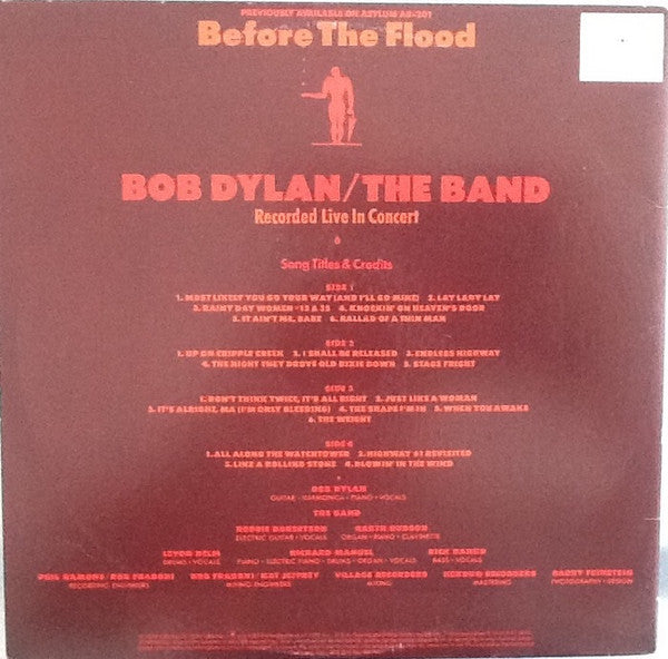 Bob Dylan / The Band : Before The Flood (2xLP, Album, RE, Gat)