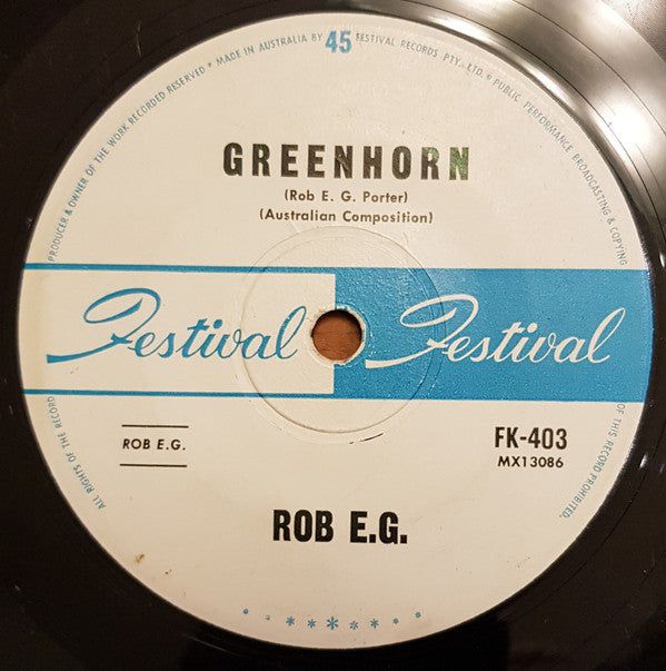 Rob E. G. : 55 Days At Peking / Greenhorn (7", Single)
