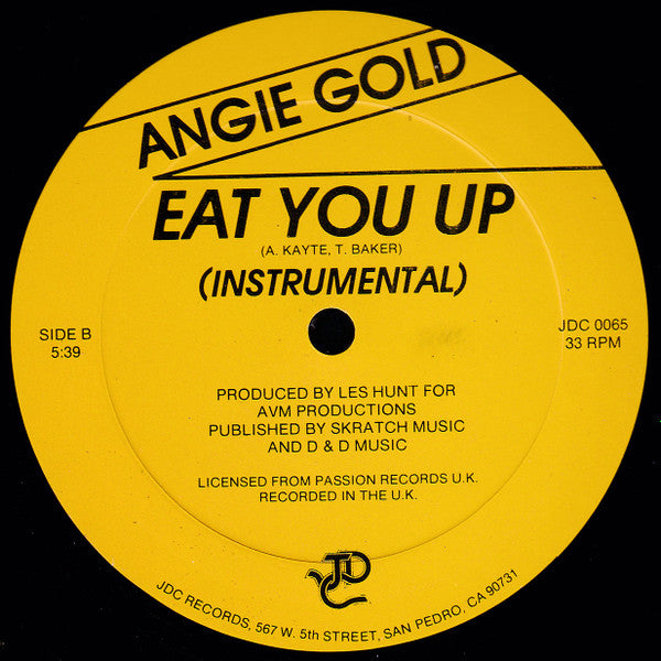 Angie Gold : Eat You Up (12")