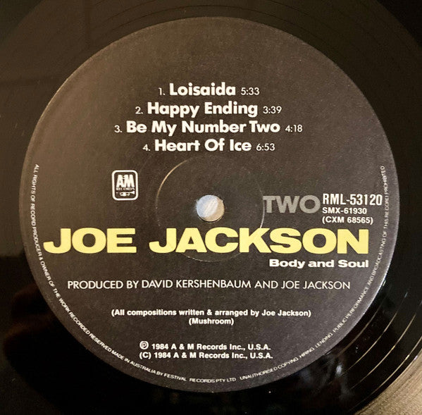 Joe Jackson : Body And Soul (LP, Album)