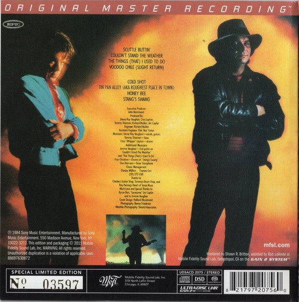Stevie Ray Vaughan & Double Trouble : Couldn't Stand The Weather (SACD, Hybrid, Album, Ltd, Num, RE, RM)