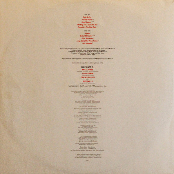 Foreigner : Records (LP, Comp, Gat)