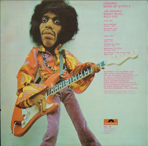 Hendrix* : Band Of Gypsys (LP, Album, RE)