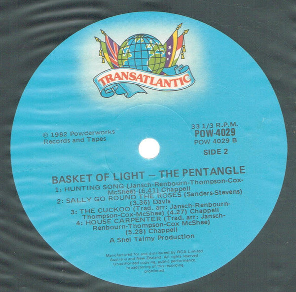 The Pentangle* : Basket Of Light (LP, Album, RE)