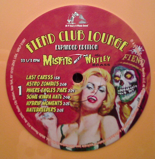 The Nutley Brass : Misfits Meet The Nutley Brass - Fiend Club Lounge (LP, Album, Ltd, RE, Ora)