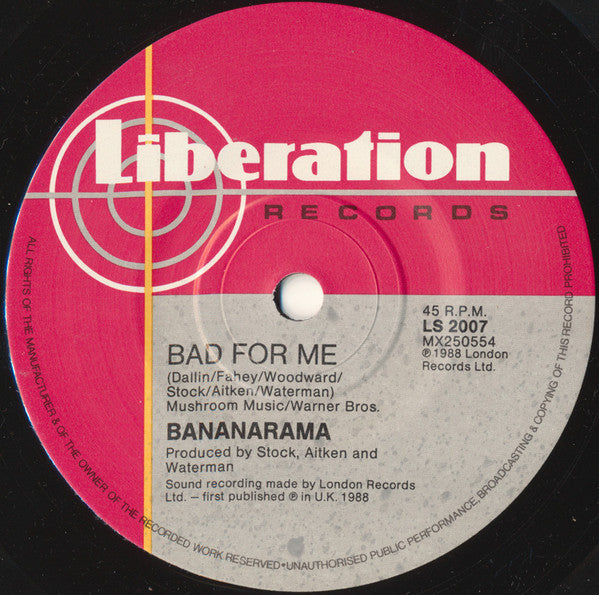 Bananarama : I Want You Back (7", Single)
