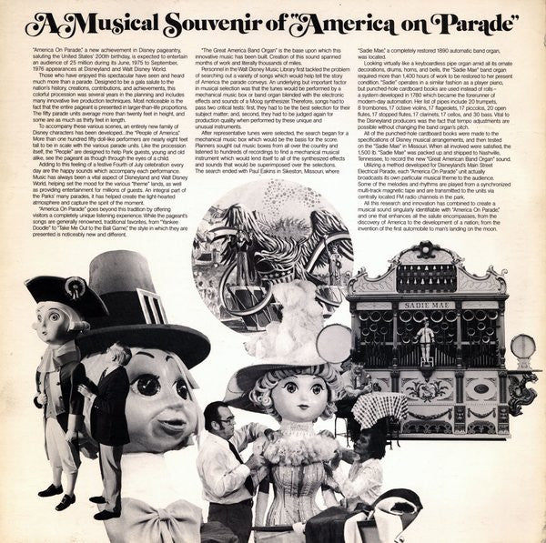 Unknown Artist : A Musical Souvenir Of "America On Parade" (LP, Album, Pic)