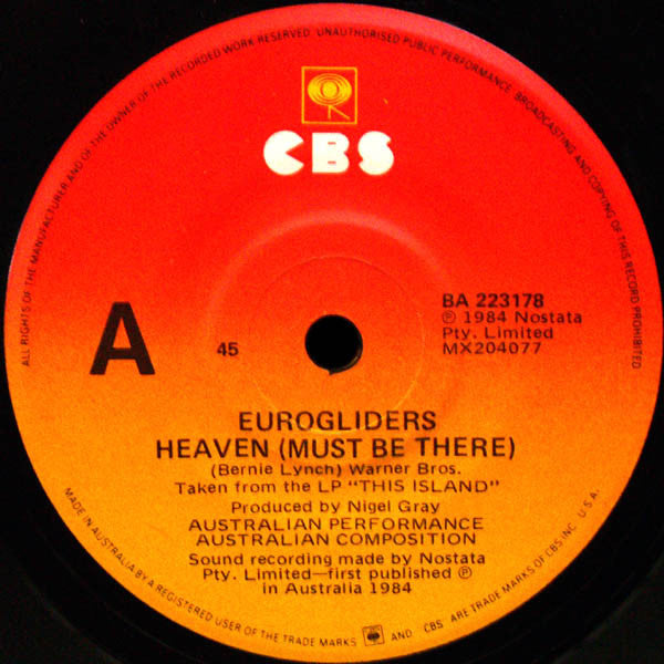 Eurogliders : Heaven (Must Be There) (7", Single)