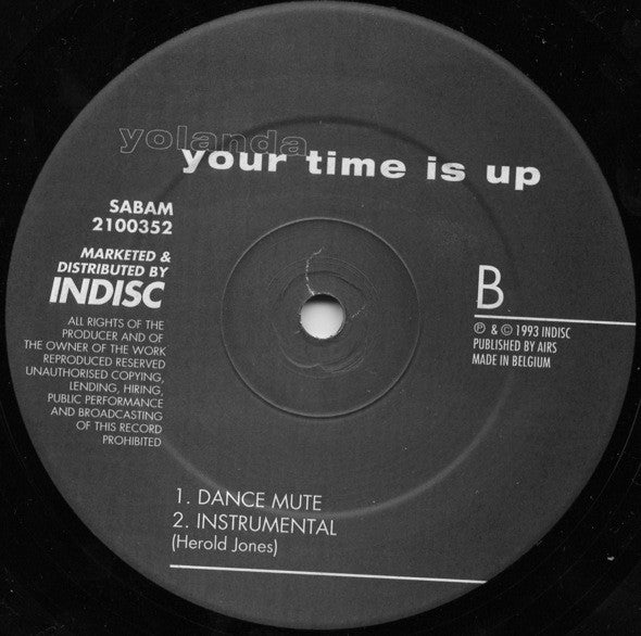Yolanda Reynolds : Your Time Is Up (12")