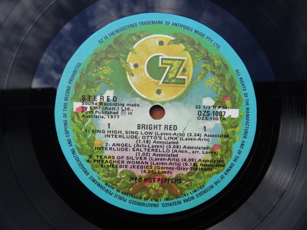 Red Hot Peppers (2) : Bright Red (LP)