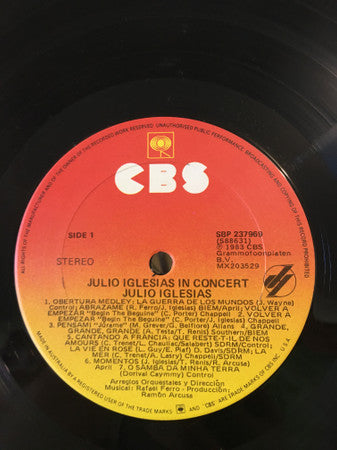 Julio Iglesias : In Concert (LP)