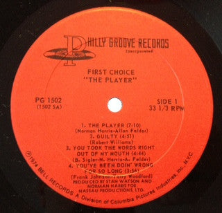 First Choice : The Player (LP, Album)