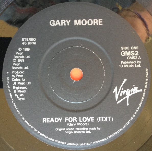 Gary Moore : Ready For Love (7", Single, Pap)