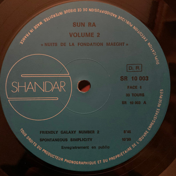 Sun Ra : Nuits De La Fondation Maeght (Vol. 2) (LP, Album, Gat)