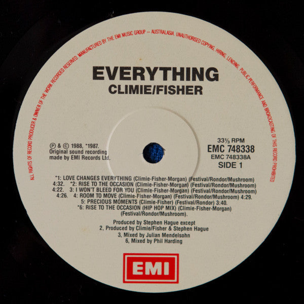 Climie Fisher : Everything (LP, Album)