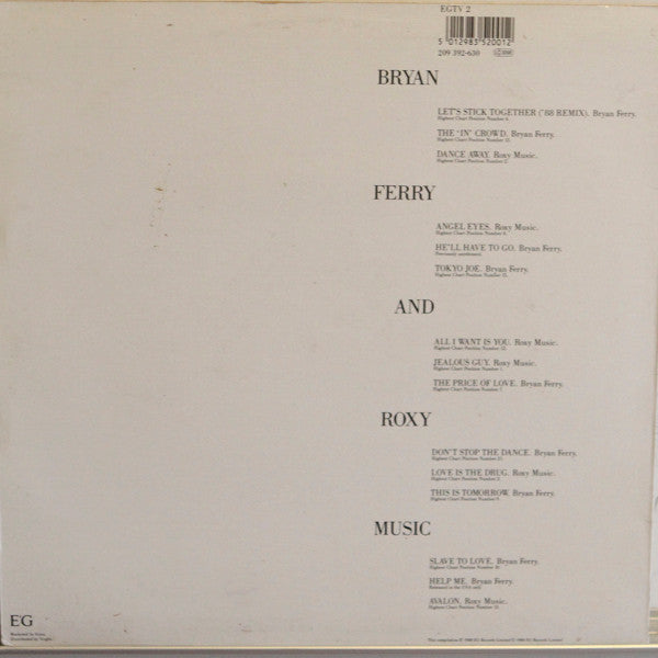 Bryan Ferry / Roxy Music : Bryan Ferry - The Ultimate Collection With Roxy Music (LP, Comp)