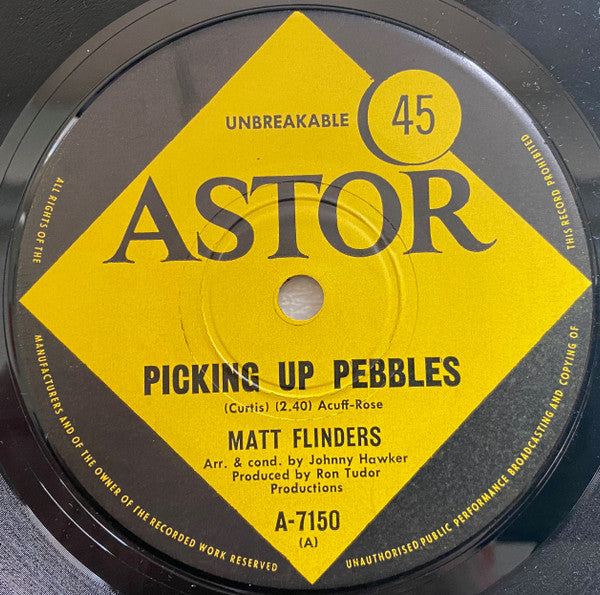 Matt Flinders : Picking Up Pebbles (7", Single)
