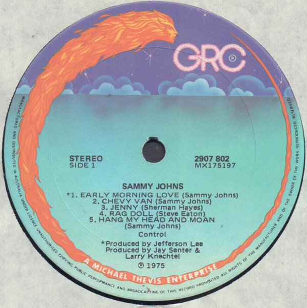 Sammy Johns : Sammy Johns (LP, Album)