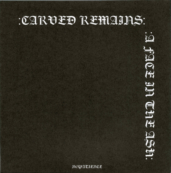 Lakes : Carved Remains / A Face In The Ash (7", Single, Yel)