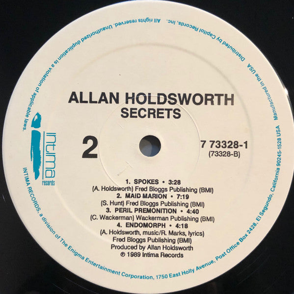 Allan Holdsworth : Secrets (LP, Album)