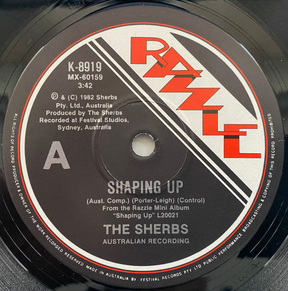 The Sherbs : Shaping Up (7", Single, Ltd)