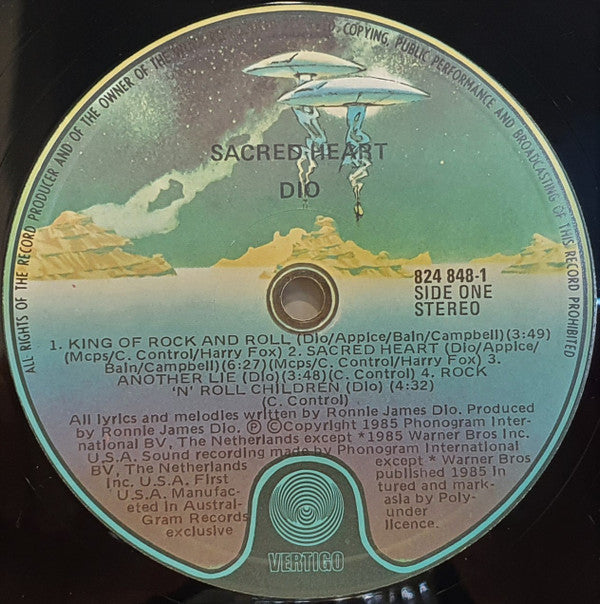 Dio (2) : Sacred Heart (LP, Album)