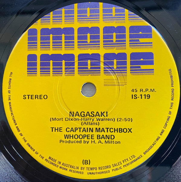 Captain Matchbox Whoopee Band : My Canary Has Circles Under His Eyes (7", Single)