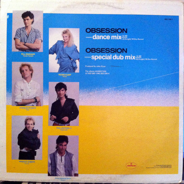 Animotion : Obsession (Dance Mix) (12", Ltd)