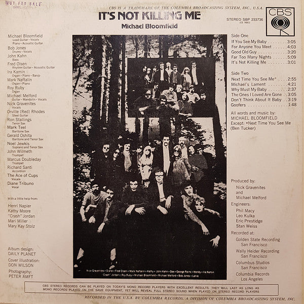 Mike Bloomfield : It's Not Killing Me (LP)