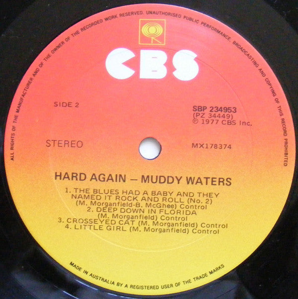 Muddy Waters : Hard Again (LP, Album)