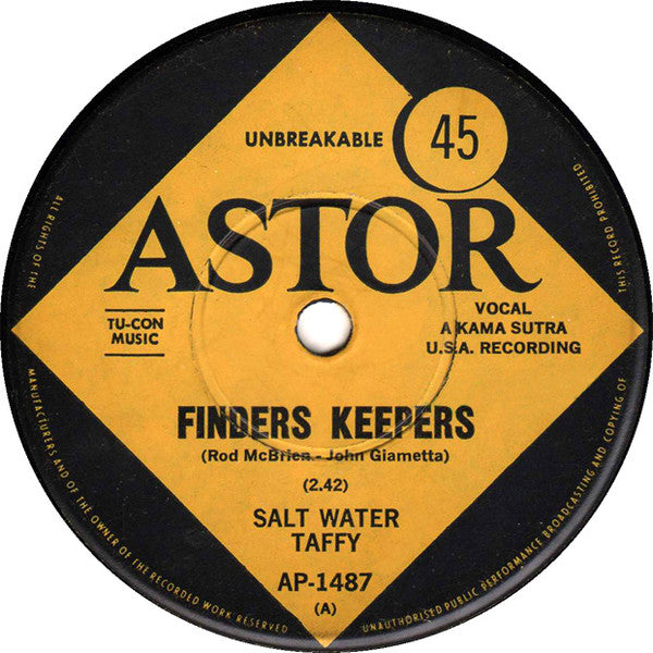 Salt Water Taffy : Finders Keepers (7", Single)