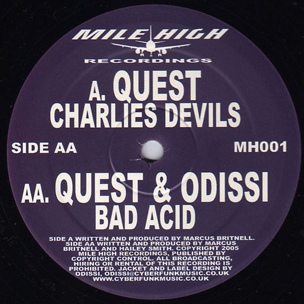 Quest & Odissi : Charlies Devils / Bad Acid (12")