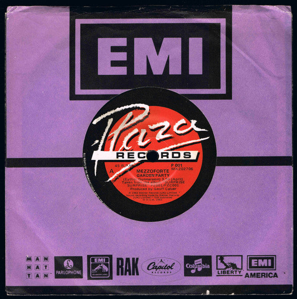 Mezzoforte : Garden Party (7", Single)