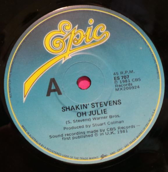 Shakin' Stevens : Oh Julie (7", Single)