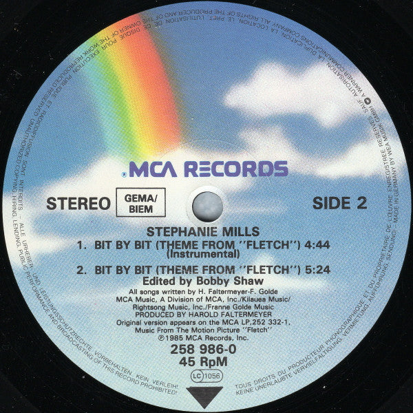 Stephanie Mills : Bit By Bit (Theme From "Fletch") (12")