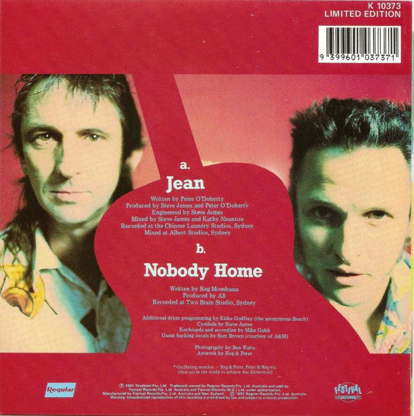 Peter & Reg : Jean (7", Single, Ltd)