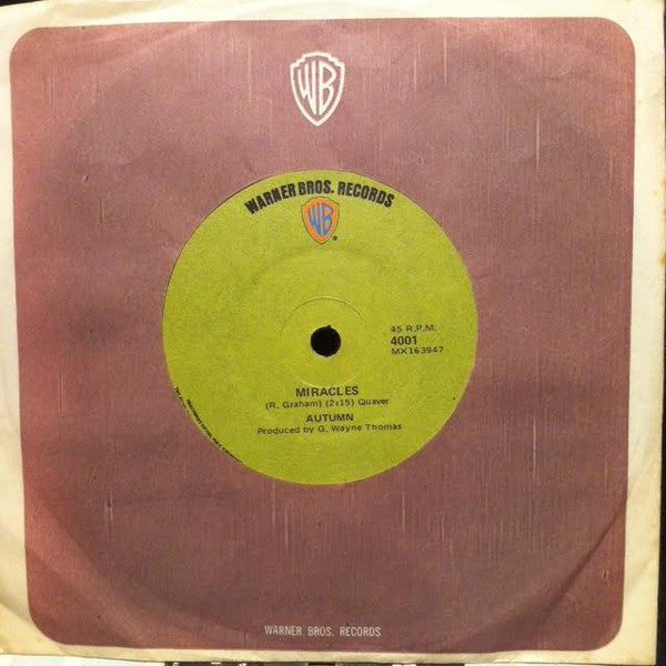 Autumn (17) : Miracles / Falling (7", Single)