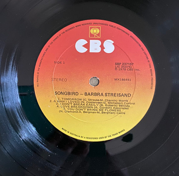 Barbra Streisand : Songbird (LP, Album)