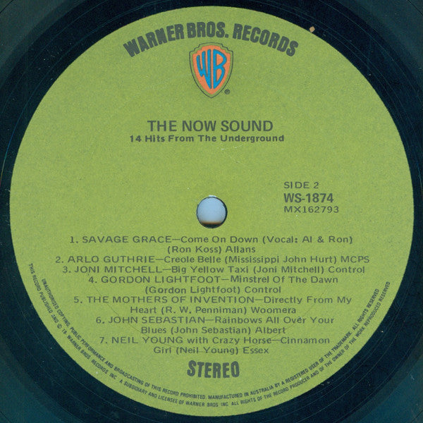 Various : The Now Sound - 14 Hits From The Underground (LP, Comp)