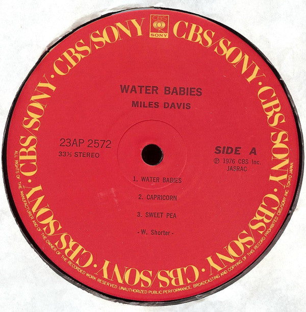 Miles Davis : Water Babies (LP, Album, RE)