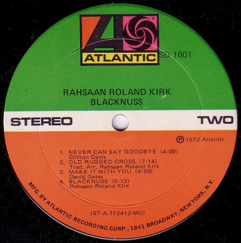 Rahsaan Roland Kirk* : Blacknuss (LP, Album, MO )