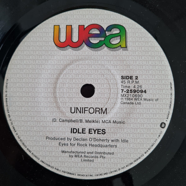 Idle Eyes : Tokyo Rose (7", Single)