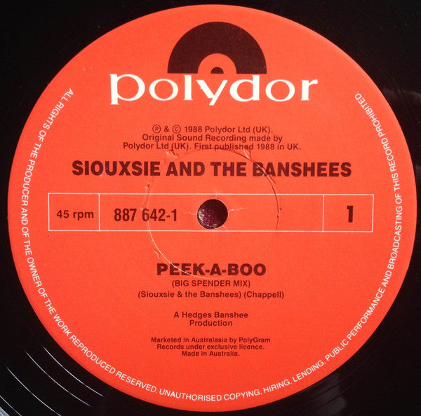 Siouxsie & The Banshees : Peek-A-Boo (12", Single)