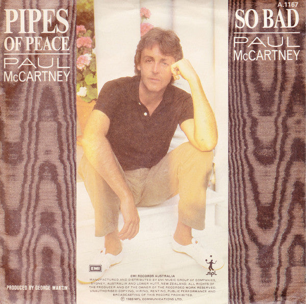 Paul McCartney : Pipes Of Peace (7", Single)