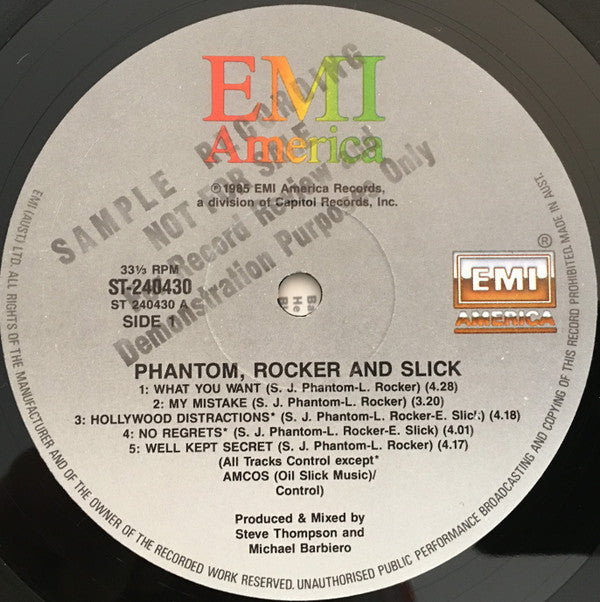 Phantom, Rocker & Slick : Phantom, Rocker & Slick (LP, Album)