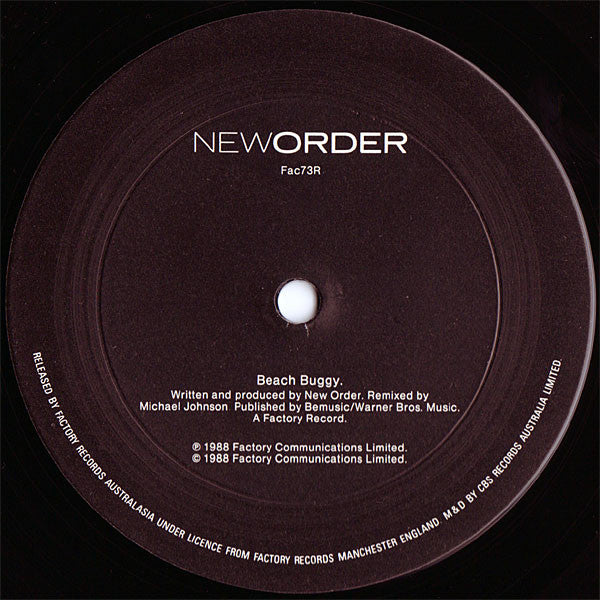 NewOrder* : Blue Monday 1988 / Beach Buggy (12")