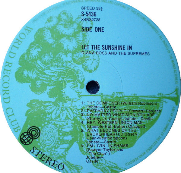 The Supremes : Let The Sunshine In (LP, Album, Club)