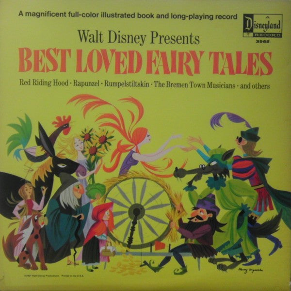 Rica Moore, Red Mitchell, Larry Bunker : Walt Disney Presents Best Loved Fairy Tales (LP, Gat)