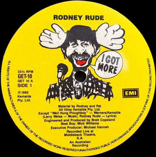 Rodney Rude : I Got More (LP, Album)